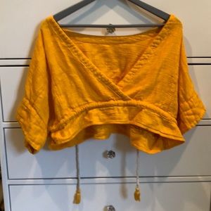 Free People Wrap Shirt